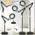 KMDES Magnifying Glass with Light and Stand 2 in 1 Stable Base Magnifier