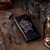 skneephate Mens Leather Wallet With Chain Skull Biker long Wallets For Men,Extra-Large Capacity,RFID Blocking,Gift For Him Husband (black)