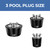 6 Pack Pool Winterizing Plug with SS Screw - 3 Sizes (1 in, 1.5 in, 2 in)