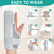 Lefeke Trigger Finger Splint, Multi Finger Brace for Middle, Index, Pinky, or Ring Fingers, Hand Brace with Finger Support, Straightening Immobilizer for Broken Fingers, Arthritis, Contractures (Breathable Summer Styles)