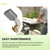 372364 Carbon Brush Set Compatible with Hitachi C10RJ Table Saw