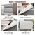 NZDWZDN Recliner Headrest Protector Faux Leather Headrest Cover for Recliner Chair Couch Headrest Cover for Furniture Sofa Protector Chair Arm Covers for Home Office 17 x 27In(Beige)