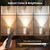 Battery-Operated Uplights Indoor,3CCT Wireless Floor Can Light with Remote