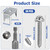 304 Stainless Steel Fence Staples for Wire Fencing, Reusable Fence Fasteners for Wire Mesh & Woven Fencing, Easy Install with Power Drill 30Pcs