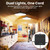Solar Shed Light Indoor Outdoor with Pull String Dual Lamp 2000LM 6500K