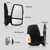 Convitex Passenger Side Mirror for Ford Transit 2015-2025, Right Short Arm Door Mirrors Replacement Power Mirror with Turn Signal Light, Heated Glass