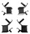 4 Same Large Thick Anti Vibration Rubber Mounts Replaces 11HP 13HP 389CC 420CC Gas Generator Replaces Harbor Freight Predator 7000/8750W 7250/9000 Watts Generator