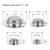 CORNERJOY 4 Pack Heavy Duty Stainless Steel Kitchen Sink Drain Strainer, Bathroom Hair Catcher Shower Drain Cover, Sink Tub Drain Stopper, Wash Basin Floor Drain, 2.1 to 4.5 Inch Diameter Rim