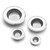 CORNERJOY 4 Pack Heavy Duty Stainless Steel Kitchen Sink Drain Strainer, Bathroom Hair Catcher Shower Drain Cover, Sink Tub Drain Stopper, Wash Basin Floor Drain, 2.1 to 4.5 Inch Diameter Rim