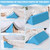 ROYALAY Blanket Lifters for Foot of Bed, Foot Tent Blanket Support Holder for Surgery Recovery, Foot Block Pillow Cradle Tent Sleep Support Supplies for Foot, Ankle, Leg, Knee, Toes Pain(S)