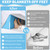 ROYALAY Blanket Lifters for Foot of Bed, Foot Tent Blanket Support Holder for Surgery Recovery, Foot Block Pillow Cradle Tent Sleep Support Supplies for Foot, Ankle, Leg, Knee, Toes Pain(S)
