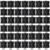 Allucky Matte Black 42 Pack 3x3 Inch Interior Door Hinges for Square Corners