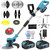 4-in-1 Cordless Electric Weed Wacker, 2 Pack 21V 3.0Ah Batteries