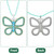 Sibba Green Butterfly Choker Necklace for Women, Sparkly Rhinestone Large Pendant Costume Jewelry, Adjustable Chain for Halloween Party Gifts