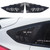 for Ford Focus ST RS MK3 SE Hatchback 2012-2018 Rear Side Window Louvers