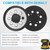 Fibvaxm 4 Pack Orbital Sander Replacement Pad for DeWalt, 5 Inch 8 Hole Hook and Loop Metal Sander Pads for DWE6421 6421K DWE6423 6423K DCW210B DWE64233 and N329079 Replacement Pad