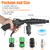 Amfuujoy Coolant System Flush Gun - Radiator Flush Kit with Lever Action, Heater Core Backflush Tool, Air and Water Cooling System Flusher with 5 Nozzles for 19-40mm Hoses