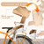 Rear Child Bike Seat Toddlers Rear Mount Bike seat with Sun Canopy Toddler Bicycle Seat with Guardrail Cushioned Backrest Rear Mounted Kids Bike Carrier for Most Adult Bike for Over 1 Years Old