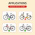 Rear Child Bike Seat Toddlers Rear Mount Bike seat with Sun Canopy Toddler Bicycle Seat with Guardrail Cushioned Backrest Rear Mounted Kids Bike Carrier for Most Adult Bike for Over 1 Years Old