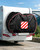 Bike Cover for Transport 2 Bikes on Rear Rack，420D Heavy Duty Waterproof Bike Rack Covers,Tear-Resistant Hitch Rack Bicycle Transport Covers for 2 Bikes with Reflective Strips & Straps