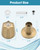 Ultrimkit Metal 3 Piece Shower Knob with Handle Flange Replacement for Price Pfister Verve Tub Shower Faucet Hot and Cold Handles, Remodel Kit, Brushed Gold