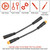 YUYUEMI 3 Pin Ebike Adapter Cable for Throttle/Brake/Gear Sensor Electric Bike Connector Cable 5.2in Electric Bicycle Extension Cable (Female to Male)