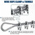 hannger 1/4 Wire Rope Kit, 50 ft Stainless Steel Cable, 4Pcs 1/4 Turnbuckle