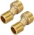 "2PCS Solid Brass Bend Angle Adapter Faucet Adapter, 3/4” G X 1/2"" G Male Thread Size: 1.8"""