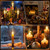 DoRight Silicone Dipped Candle Light Bulbs, 5 Watt Flame Light Bulb, C7/E12 Candelabra Base Silicone Light Bulbs for Electric Window Candles Lamps, Chandeliers, Christmas Night Lights, 120V 12-Pack