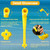Floating Marine Boat Prop 1-1/16" Polymer Propeller Wrench & Prop Stop Propeller Stop Fit Mercury/Mercruiser/OMC,for All Outboard & Stern Drive Applications,Light-Weight, Rustproof Plastic,Yellow