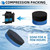 2Pcs Coarse‑Fine Pond Filter Pads Compatible with Aquanique QFP900/1250UV