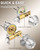 Brotima 3 Pack Keyed Entry Door Knob and Single Cylinder Deadbolt Combination Set in Satin Nickel, Exterior Door Knob with Deadbolt, Keyed Alike Door Lock Sets Deadbolt Combo