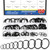 Glarks 150pcs GB895.2 65Mn Metric 10 Sizes 10MM to 26MM Round Wire C-Clips Internal Snap Rings Assortment Kit Round Wire Snap Rings Retaining Rings Classic Circlip for Shafts