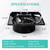 Hipoilk S-97016621 Bathroom Fan Motor Assembly for Broan Nutone QTN80L, QTN80L-A, QTR080, QTRN080, QTR070, QTR080L, QTR070L, 99080568 Exhaust Fan Replacement Motor