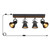 SEEBLEN 4-Light Plug-in Track Lighting, Adjustable Ceiling Spotlight,Industrial Black Kitchen Track Lighting Fixtures Ceiling for Living Room, Dining Room, Hallway,Bathroom.