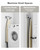 MUSVOH Wall Mount Ironing Board Holder, Stainless Steel, Silver