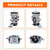 Hipa 130BT Carburetor for Husqvar-na 530BT 130 BT RedMax EBZ3050RH EBZ3000RHCA Backpack Blower Parts WYA-73A Carb with Primer Bulb Spark Plug Fuel Line Kit