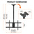 PUTORSEN Ceiling TV Mount for 43-86 Inch, Adjustable Full Motion Bracket