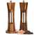 Wooden Salt and Pepper Grinder Set with Tray, 8 Inch Manual Salt & Pepper Shakers with Adjustable Coarseness, Salt and Pepper Mills