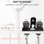 SUBEIXI RV Shower Faucet, Matte Black 4" RV Outdoor Shower Faucet with Hose and 5 Modes Shower Head for RV, Travel Trailer, Camper, Motorhome