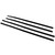 G-PLUS Body Side Molding Trim 1/18" Compatible with 2014-2018 Chevy Silverado/GMC Sierra Crew Cab,4pcs (Black)
