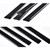 G-PLUS Body Side Molding Trim 1/18" Compatible with 2014-2018 Chevy Silverado/GMC Sierra Crew Cab,4pcs (Black)