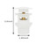 Pop-up Freestanding Bathtub Drain Stopper, Suitable and Compatible with Freestanding Bathtub Drain Rough-in Kit (White)