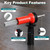 YOSIGHT SDS Plus Needle Scaler Attachment for Rotary Hammer Drill, ‎Red