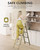 WOA WOA 5 Step Ladders for Home, 300lbs Load, 46'' Top Step, Gold