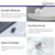 KARAMAG 18.7"x11.9" Undermount Sink with Overflow White Rectangular Ceramic