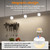 Rechargeable Light Bulbs with Remote and Timer, E12 Magnetic Base, 2 Pack