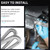 1 inch Stainless Steel Exhaust Hose, 98.4" Flexible Exhaust Pipe,Diesel Heater Flexible Exhaust Tubing with 2 Hose Clamps Generator Exhaust Hose Parking Air Heater Fuel Tank Diesel Gas