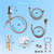 weiwei Salon Shampoo Bowl Sink Faucet Vacuum Breaker Replacement Kit Chrome Faucet with Shampoo Bowl Hose and Sprayer Replacement Parts for Hair Salon Plumbing Shampoo Bed Basin Barber Chair