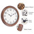 Vigorwise 14 Inch Wood Wall Clock Retro Wooden Wall Clocks Battery Operated